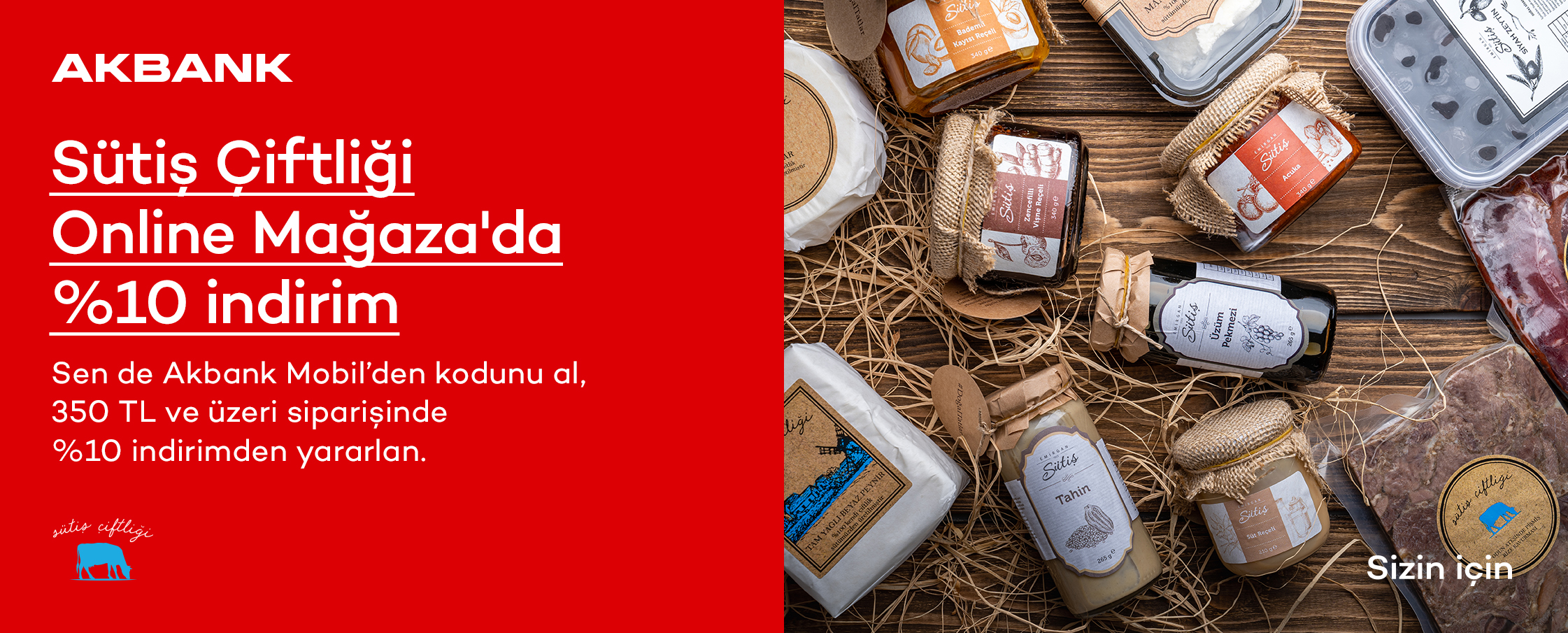 Akbank Müşterileri Sütiş Çiftliği’nde Avantajlı!