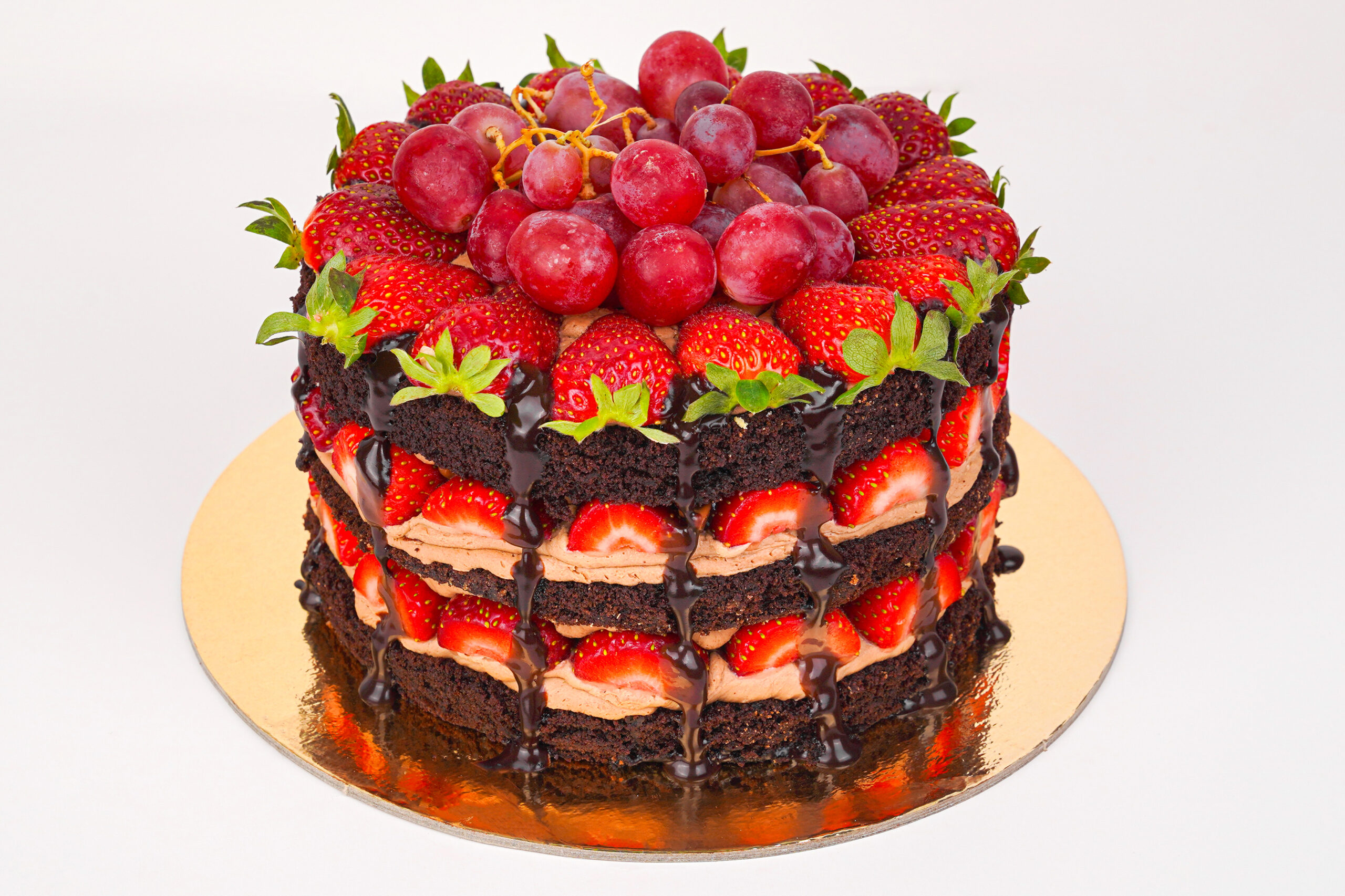 Çilekli Çikolatalı Pasta